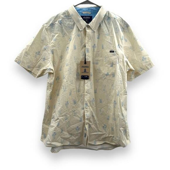 Chubbies The Cactus Makes Perfect Friday Short Sleeve Button Down Shirt Sz XL - Picture 2 of 9